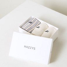 [백화점 정품] 26년SALE 헤지스레이디스 HAZZYS [26SS] 로고자수 면혼방 중목양말 3종세트 HSSS6B108