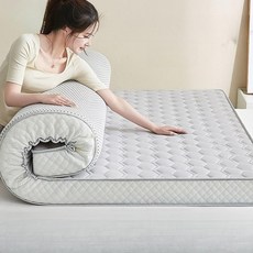 접이식 메모리폼토퍼 1인 매트리스 수면 바닥 고밀도 수입 라텍스 원룸매트 그레이 5cm 150 x 190cm, 블루 5cm