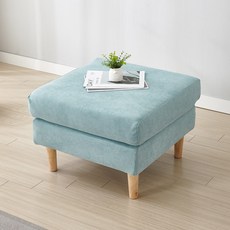 플로바움 커스 패브릭 소파스툴 사각 보조 스툴, 민트(SC8526)