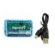 헤럴드나인 USB 2.0 올인원 멀티 카드리더기, HMR-01, 혼합색상, 1개
