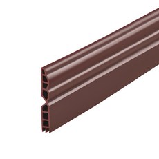 黏貼式門底防蟲擋風條 中空三層一片式門擋條 1918 可剪裁 防冷氣外漏 降噪 防塵 防蟲 防風 門擋條, 咖啡色, 1個