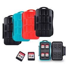 JJC 닌텐도스위치 전용 컬러하드 게임팩 케이스 4개입 카트리지 닌텐도 스위치 악세사리 게임팩 dew+5509ZM, 4개입_레드, 본상품선택