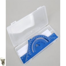 꿀이맘투 삼각자 15cm자 4종 세트 블루 건축사시험준비물