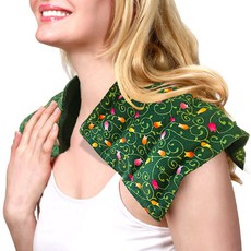 그린라이프 허브 목 어깨 세로 찜질팩, 2.그린잔꽃