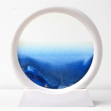 스토어-하유 모래멍 샌드아트 화이트블루 액자 안정감소품