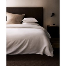 자라홈 브랜드관 워시드 린넨 이불 커버160GM² 46150088250 424697, 싱글 / 150 x 220 cm, 화이트