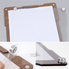 마켓다인A 자석부착식 게시판 A4 게시물꽂이