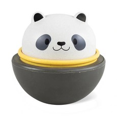 Tiger Tribe 寶寶安撫玩具不倒翁 嬰幼兒啟蒙玩具 可愛動物造型 搖鈴玩具, 熊貓, 1個