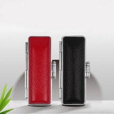 보관함 도장케이스 도장보관함 2종 인주포함, 레드