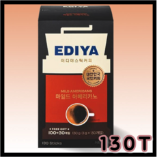 디어마이 마일드30T 비니스트 이디야커피, 1g, 130개입, 1개