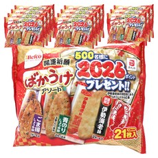 Befco 栗山 好運當頭 巴卡雞米餅 綜合口味 21入, 12個