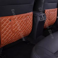폭스바겐 티구안 MK1 2014 2013 자동차 뒷좌석 킥 방지 패드 시트 커버 등 보호 매트 2010 2012, Brown