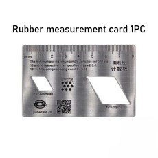 탁구 경기 심판 키트 동전 빨간색노란색 카드 측정 게이지 케이스, 1개, 4. R Measurement card