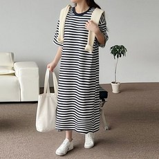 마미누리반팔 뎅깡단가라원피스 빅사이즈 임부복 롱원피스 홈웨어 데일리룩 177087