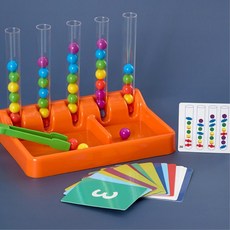 실험관 구슬넣기 옮기기놀이 집게세트 완구 놀이장난감 어린이집, 1개