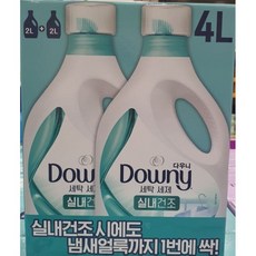 다우니 실내건조 세탁세제, 2개, 2L