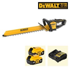 디월트 20V 헤지트리머 DCMHT567P2 5.0Ah 배터리2팩 전정기 610mm 이중작동날 BL모터