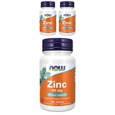 나우푸드 아연 50mg, 100정, 3개