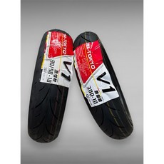 GMD DIO50熱熔胎 V1 300-10 90/90-10半熱熔胎，台灣製造5A-TOKOY半熱溶胎，提升抓地力與操控性, 1個