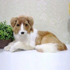 포메라니안 인형 리얼 강아지 진짜같은강아지인형, 1. 와치견 26X50cm