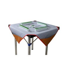 럭셔리 마작 테이블보 보드게임 원형 전용 카지노 전통 그레이 중간 1.1mx1.1m, 그레이 1mx1m