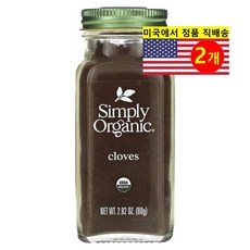 Simply Organic 정향 가루 허브 향신료 80g 1개, 2개