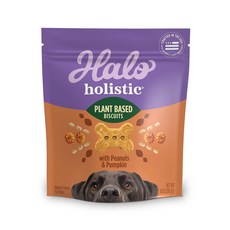 Halo holistic 嘿囉 犬用植物性酥餅 南瓜花生口味 226g, 1個, 南瓜花生酥餅226g