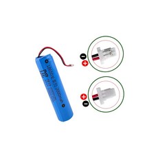 18650 배터리 3.6V 2000mAh 케이블 타입 무선선풍기 진공쌀통 수리용, 1개, ZM186501P-2000