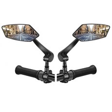 자전거 킥보드 사이드미러 백미러 좌우한쌍, 블랙 좌우, 1세트