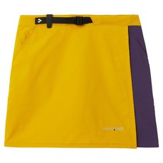 mont-bell 女 STRETCH OD WRAP SHORTS 褲裙 芥黃紫