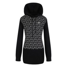 [팜스프링스] 여성 기하학 패턴 롱 후드니트_SKTL223403