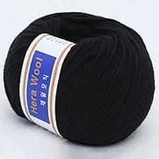 헤라 울 뜨개실, 블랙, 2개