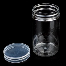 [렌콩] 곡물보관병 납작 플라스틱 보관용기, 5.5cm - 150ml