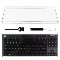 Geekria 아크릴 키보드 먼지 덮개 호환 G915 TKL / G915 X TKL Lightspeed / G715 / G713 키보드 투명 키패드 커버, 1개