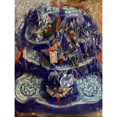 金龍佛具 太子戰甲/元帥 太子爺 中壇元帥 三太子 齊天大聖 太子元帥/太子衣服 戰袍 神明衣, 1個, 8寸長-8寸8神明穿, 藍色