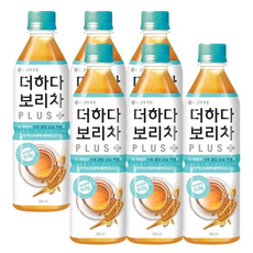 롯데칠성음료 더하다 보리차 플러스 x6펫/음료수/수분섭취/건강/후식/다과/곡물/탕비실/가정/갈증해소, 500ml, 1개