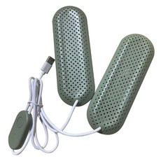 휴대용 USB 신발 건조기 타이밍 탈취 신발 부츠 건조기 신발 워머 겨울 신발 건조기 히터 가정용, Green, Green, 7HH1406205_SWX