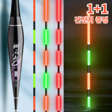 구디아 스마트 민물 전자찌 야간 변색 낚시찌, 2호, 2개