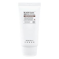 아이제제 민감성 피부용 유기자차 선크림 블랙커민 장벽진정 SPF50+ PA++++, 1개, 50ml