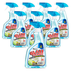 산도깨비 유리세정제 레몬향 유리 유리창 다목적 세척제 세정제 청소 세제, 8개, 600ml