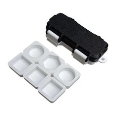 풀 초크 보관 케이스 다기능 컴팩트형 수납칸 포함 당구 훈련 및 시합용 초크 보관 용기, 검은색, pp