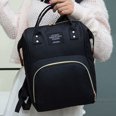 아렌샵 기저귀 백팩 엄마 가방, 블랙