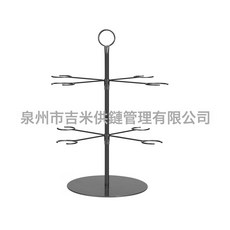 DFMEI 红酒杯架铁艺酒杯收纳架创意家居摆件婚礼装饰高脚杯金属挂架, 1個, 两层酒杯架:如圖