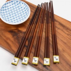 DUGNMARKT 옻칠 나무 젓가락 5벌, 1개, 상세페이지 참조