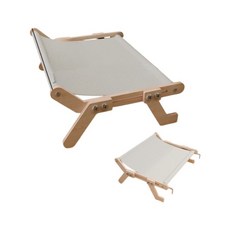 貓咪懸掛床 實木質吊床 窗戶吸盤 寵物貓窩, 1個, 懸掛吊床, 米色