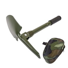 휴대용 접이식 캠핑 나침반 곡괭이 야전 삽 M10677 _050613, 1개