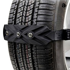 국산 스노우체인 우레탄 타이어 체인 눈길 바퀴 승용차 빙판길체인, 블랙체인