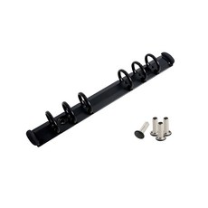 6공 B6 시스템 다이어리 19R_블랙 경부금속 DIY 바인더 클립 고정용T.R 4개 포함 다이어리 플래너 가죽공예, 블랙, 1개