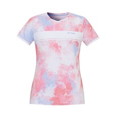 YONEX 221TS014F 女式羽毛球短袖 T恤霓虹粉色