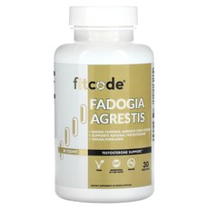 fitcode Fadogia Agrestis 600 mg 30 Count, 1개